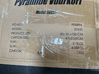 2 stuks, pyramide vuurkorf - afbeelding 2 van  3