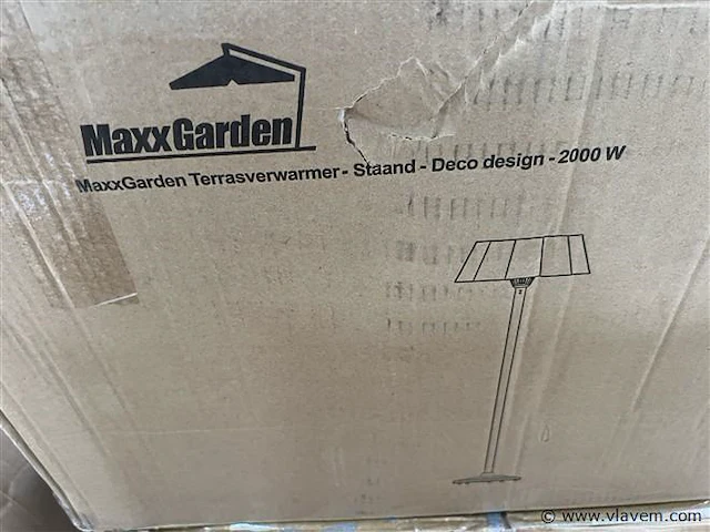 2 stuks terrrasverwarmers en tuinhaard - afbeelding 2 van  3