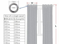 2 stuks verduisteringsgordijnen - afbeelding 3 van  3