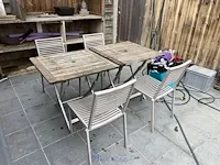 2 tafels en 4 stoelen - afbeelding 2 van  7