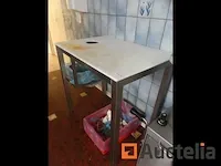 2 tafels voorbereiding in roestvrij staal - afbeelding 5 van  7