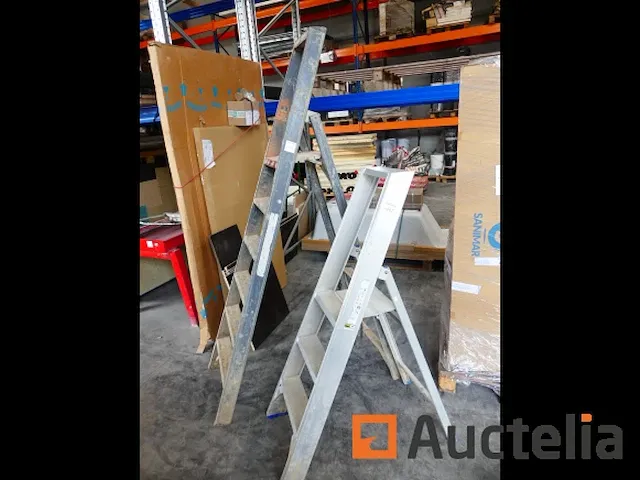 2 trapladders aluminium - afbeelding 4 van  7
