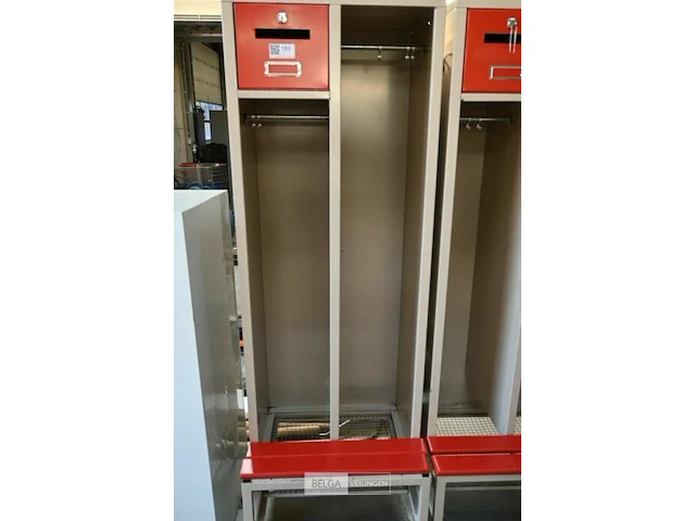 2 vaks open kleerkast met zitbank - afbeelding 1 van  1
