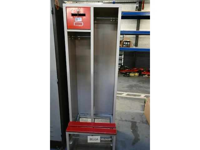 2 vaks open kleerkast met zitbank - afbeelding 1 van  1