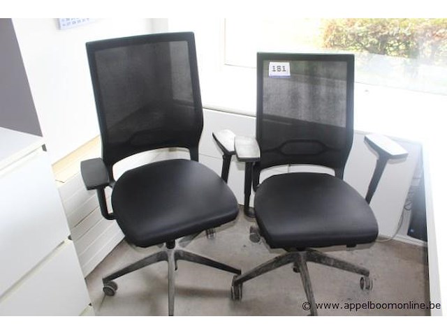2 verrijdbare burostoelen - afbeelding 1 van  1
