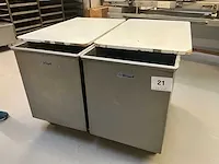 2 verrijdbare inox vulbakken - afbeelding 1 van  5