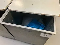 2 verrijdbare inox vulbakken - afbeelding 3 van  5