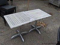 2 vierkante terrastafels - afbeelding 1 van  1