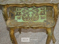 2 vintage bijzettafeltjes - afbeelding 2 van  3