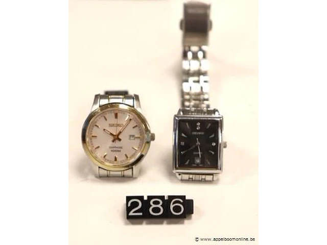2 vintage horloges seiko - afbeelding 1 van  5
