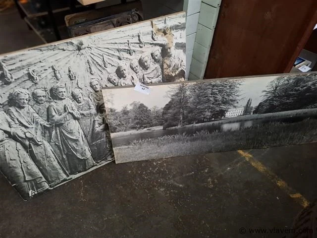 2 vintage muurprenten - afbeelding 1 van  1