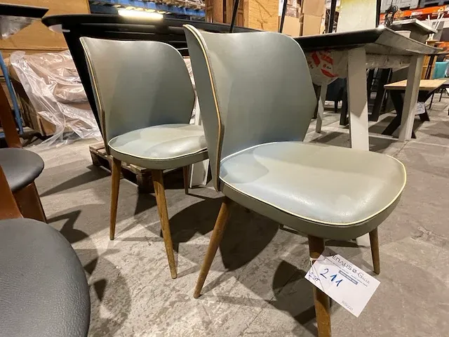 2 vintage stoelen - afbeelding 1 van  4
