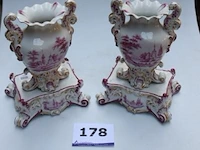 2 vintage vazen h 30cm - afbeelding 1 van  3