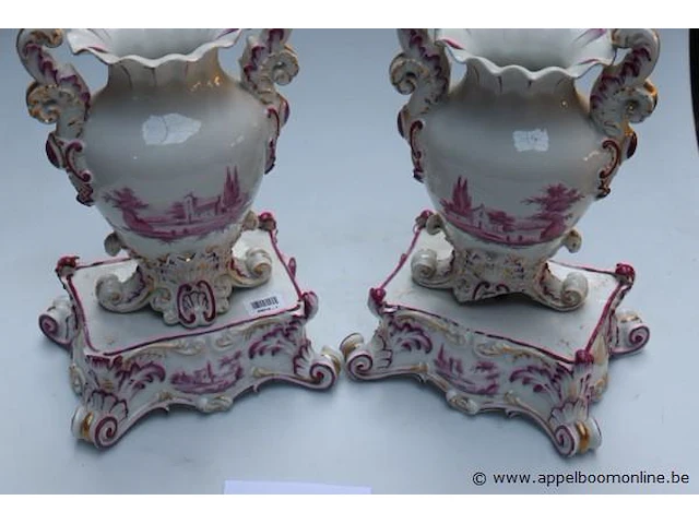 2 vintage vazen h 30cm - afbeelding 3 van  3