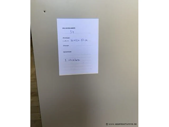 2 vitrinekasten afm plm 100 x 58 x 157 cm - afbeelding 4 van  4