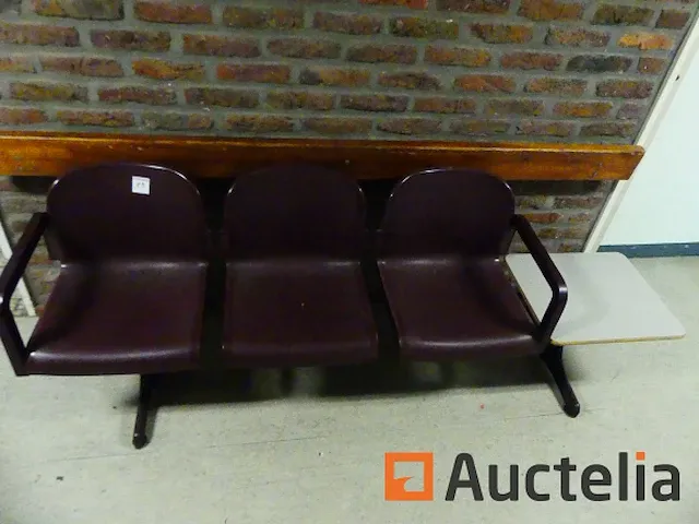 2 wachtkamerzetels 3 plaatsen - afbeelding 1 van  4