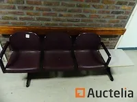 2 wachtkamerzetels 3 plaatsen - afbeelding 1 van  4