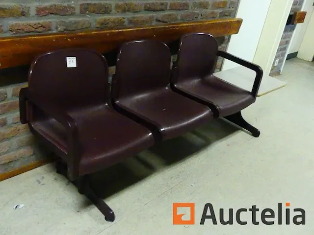 2 wachtkamerzetels 3 plaatsen - afbeelding 2 van  4