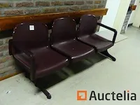 2 wachtkamerzetels 3 plaatsen - afbeelding 2 van  4