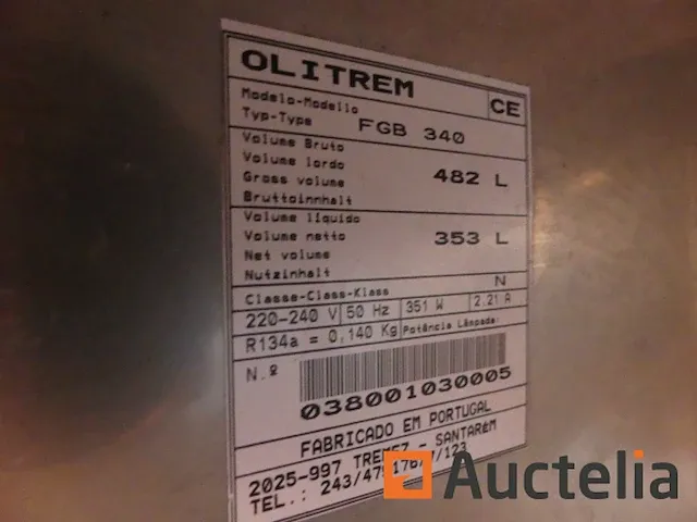 2 werkbladen koelkast 3 deurs olitrem fgb 340 - afbeelding 13 van  13
