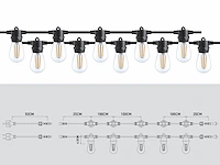 2 x 10 meter e27 waterdicht prikkabel koppelbaar - afbeelding 5 van  5