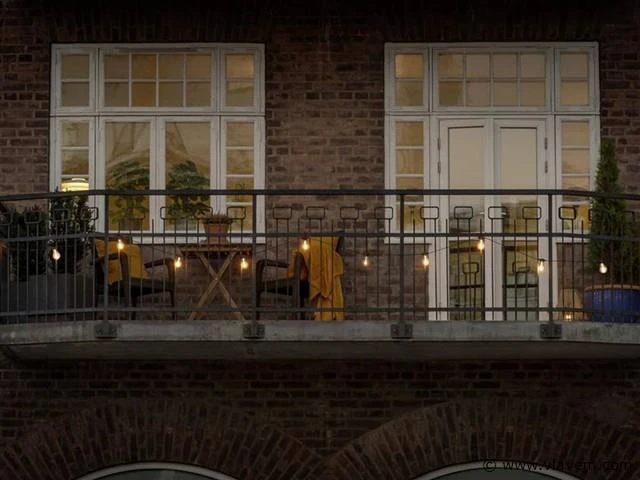 2 x 10 meter sfeervolle led lichtketting warm wit - afbeelding 5 van  7