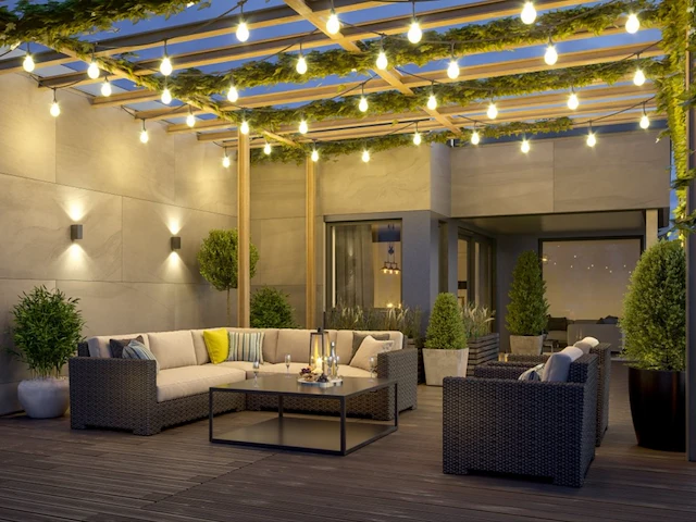 2 x 10 meter sfeervolle led lichtketting warm wit - afbeelding 4 van  9