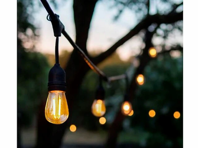 2 x 10 meter sfeervolle led lichtketting warm wit - afbeelding 5 van  9