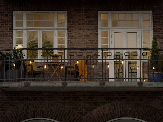 2 x 10 meter sfeervolle led lichtketting warm wit - afbeelding 6 van  9