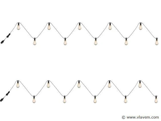 2 x 10 meter sfeervolle led lichtketting - afbeelding 7 van  8
