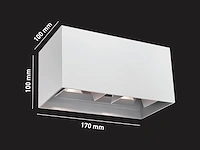 2 x 12w led wit wandlamp 4 licht verstelbaar waterdicht - afbeelding 9 van  10