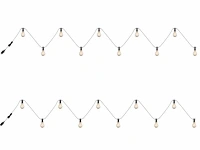 2 x 15 meter sfeervolle led lichtketting warm wit - afbeelding 7 van  10