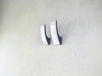 2 x 15w led wandlamp gebogen design zand zwart warm wit waterdicht - afbeelding 2 van  5