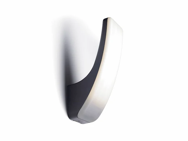 2 x 15w led wandlamp gebogen design zand zwart warm wit waterdicht - afbeelding 1 van  5