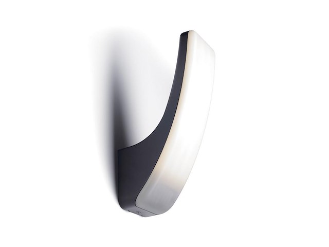 2 x 15w led wandlamp gebogen design zand zwart warm wit waterdicht - afbeelding 1 van  7