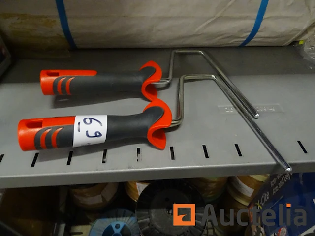 2 x 19 cm handvatten voor stier verfroller - afbeelding 3 van  3