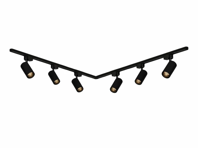 2 x 2 meter pro set railverlichting met 6x 18w 4000k railspot - afbeelding 4 van  8