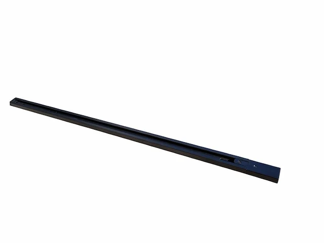 2 x 2 meter rail voor 1 fase 2 draden railsystem met doorverbinder zwart - afbeelding 2 van  3