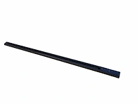 2 x 2 meter rail voor 1 fase 2 draden railsystem met doorverbinder zwart - afbeelding 2 van  3