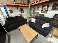 2 x 2-zitzetel in zachtleder/stof