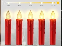 2 x 20 stuks ledkerstboomkaarsen - afbeelding 3 van  5