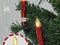 2 x 20 stuks ledkerstboomkaarsen - afbeelding 4 van  5