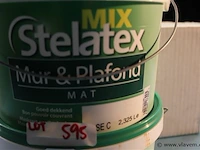 2 x 2,325 l muurverf mat merk ; stelatex base c - afbeelding 1 van  1