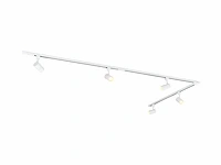 2 x 3 meter railsysteem met 9x railspot gu10 fitting wit - afbeelding 7 van  9