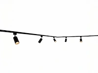 2 x 3 meter railsysteem met 9x railspot gu10 fitting - afbeelding 6 van  7