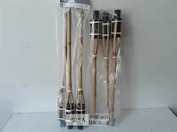 2 x 3 stuks fakkel voor olie bamboe 60 cm - afbeelding 1 van  2