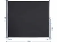 2 x 3,5 m (h x b), zijluifel, intrekbaar privacyscherm - afbeelding 3 van  9