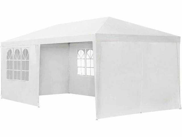 2 x 3x6 m partytent met 6 verwijderbare zijwanden en dak - afbeelding 2 van  4