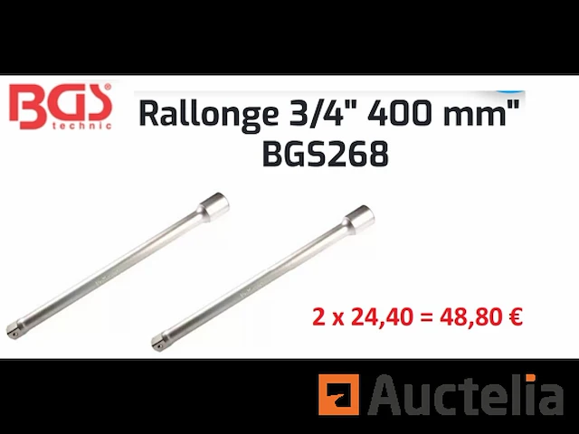 2 x 400 mm bgs 268 verlengstukken - afbeelding 1 van  1