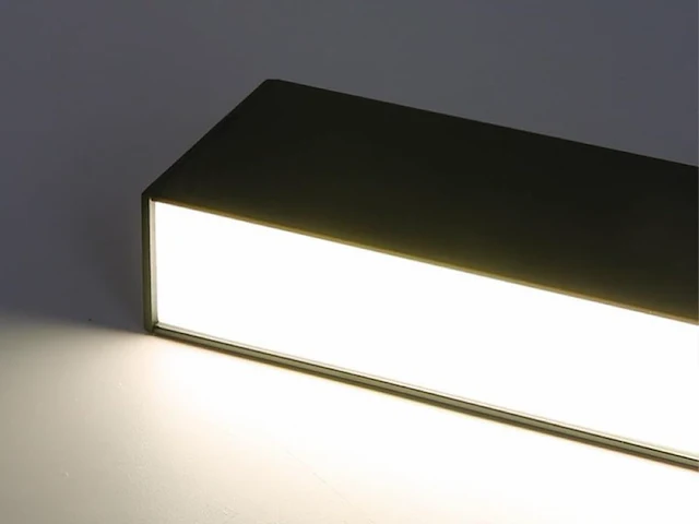 2 x 40w led 120cm linear hanglamp 3 kleur licht switch zwart - afbeelding 5 van  7